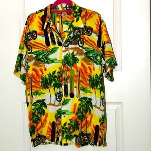 Vintage Thums Up Hawaiian Shirt Large